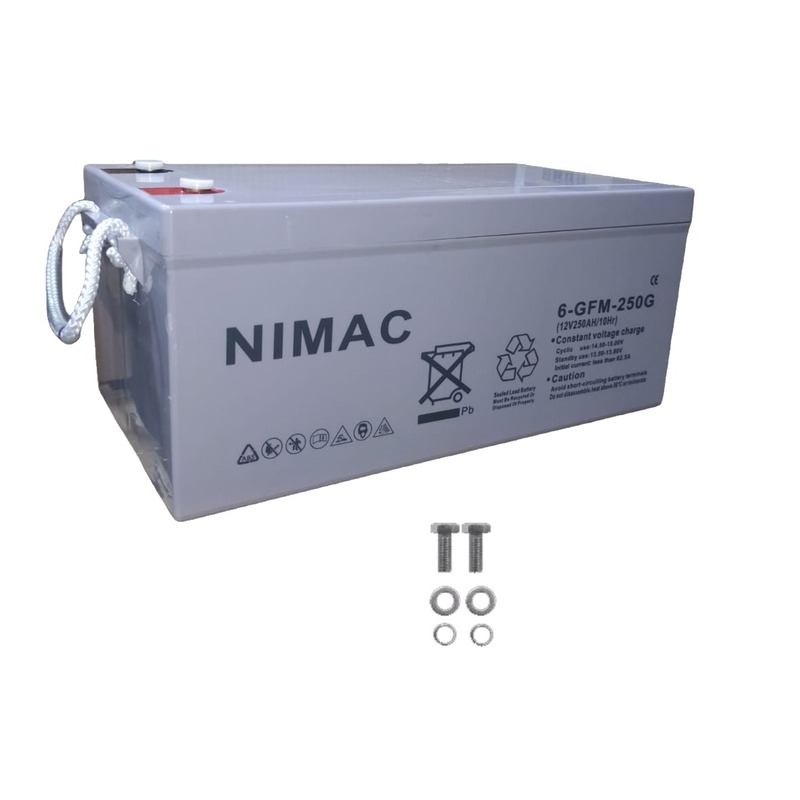 Bateria Nimac GEL, Ciclo Profundo 250 AH, 12 V