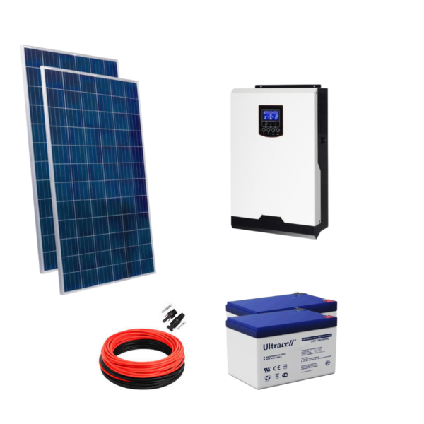 Kit Solar Off-Grid Gel 2kW